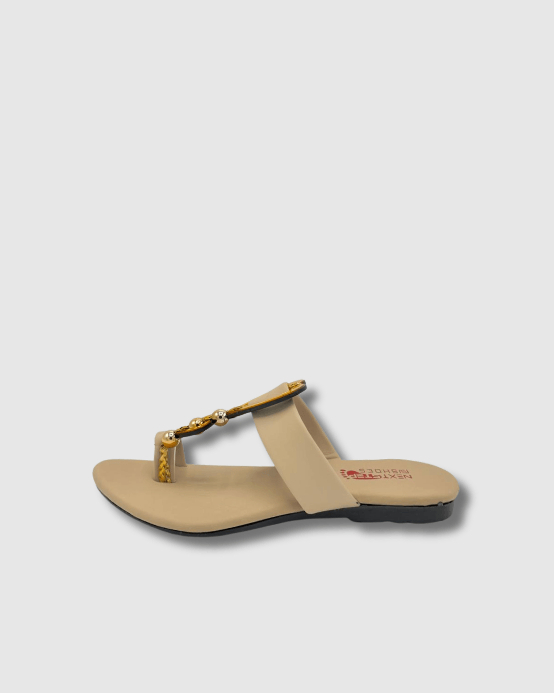 Golden Heart Charm Flats