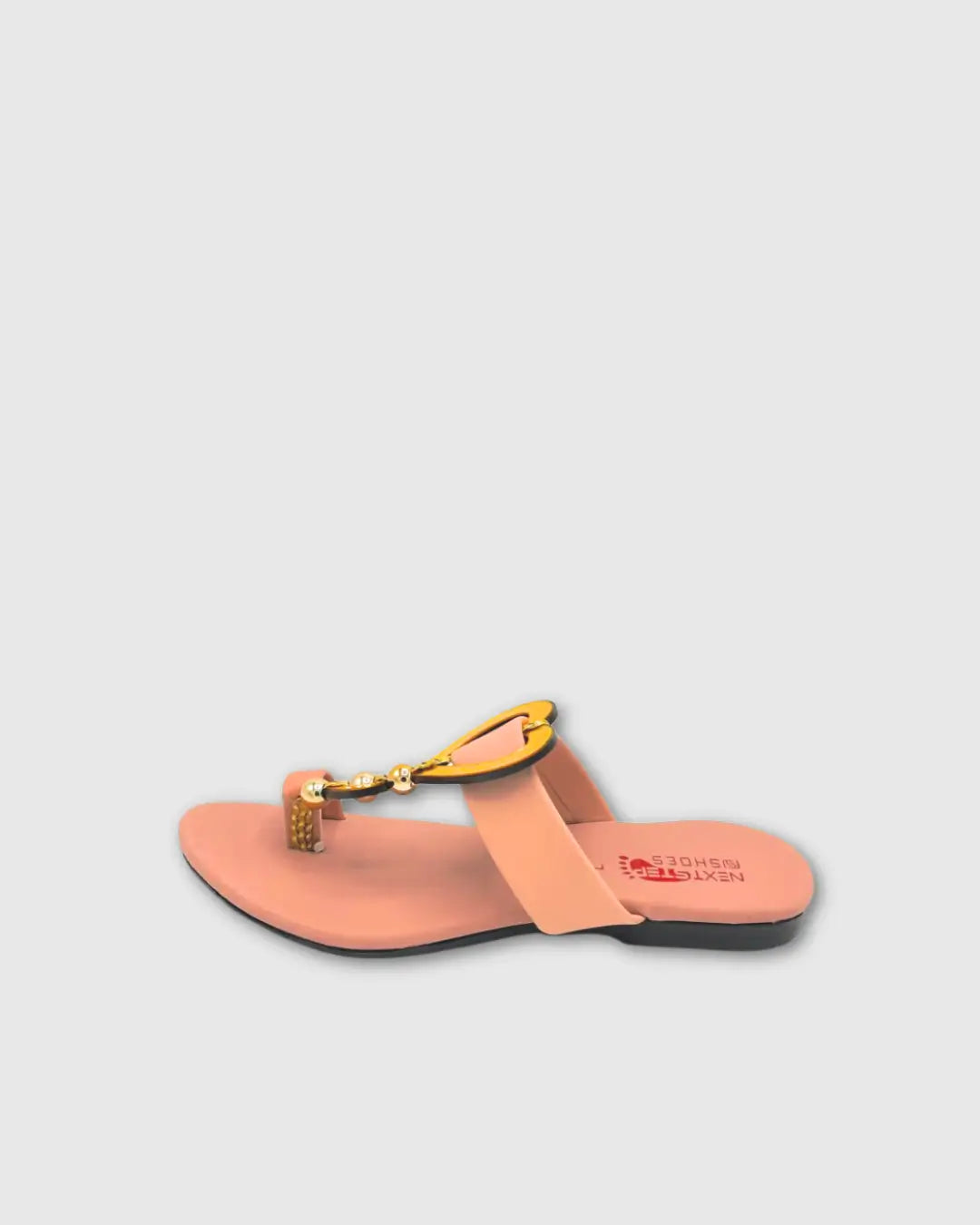 Golden Heart Charm Flats