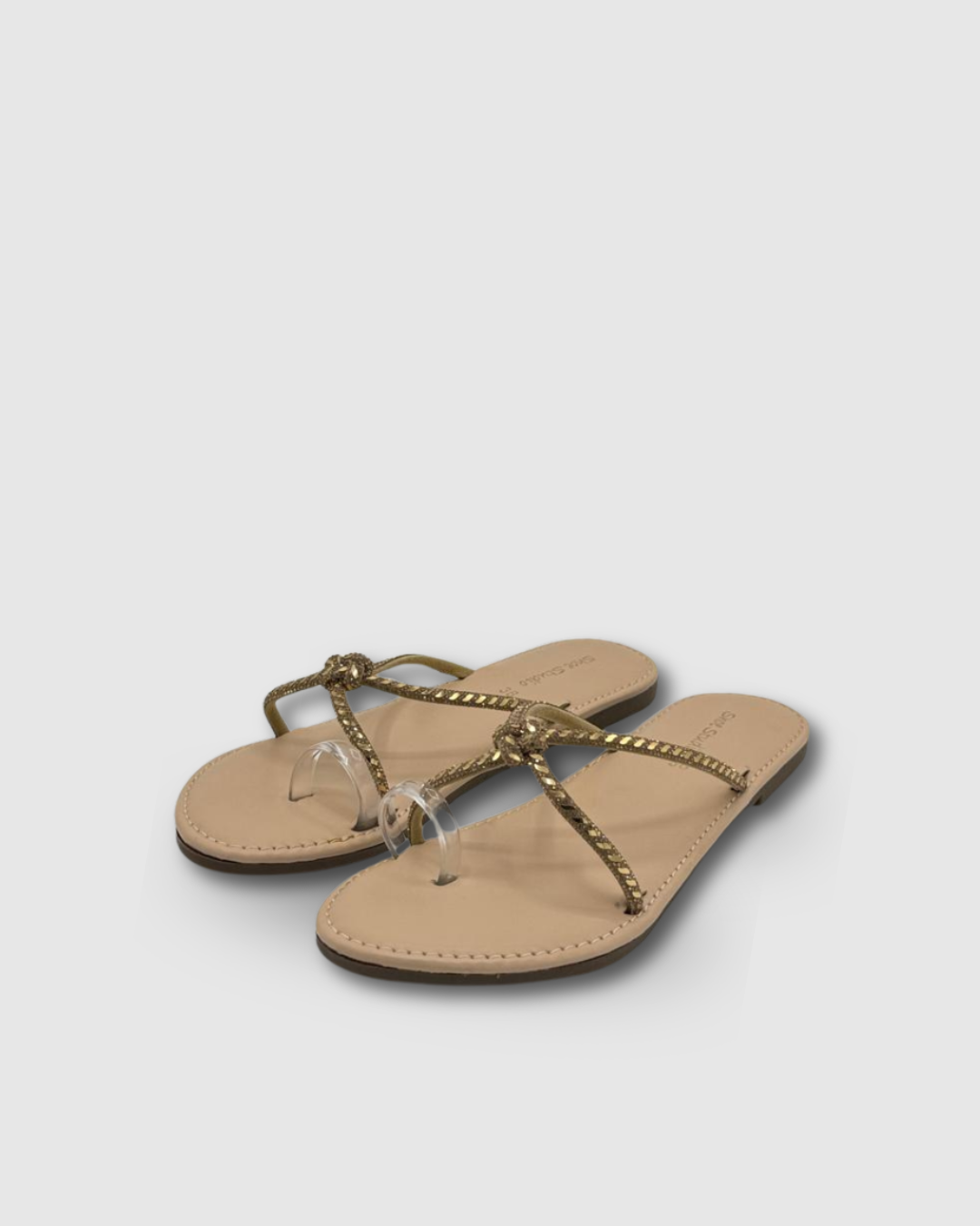 Noir Luxe Knot Flats