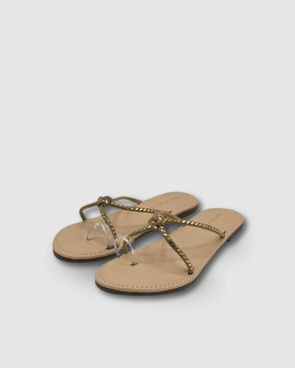 Noir Luxe Knot Flats