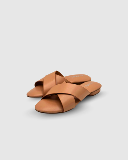 CROSSED ELORA SOFTIE FLATS