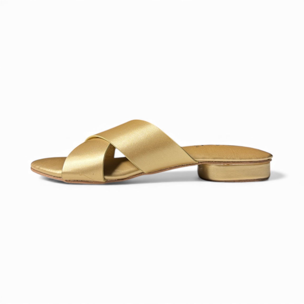 Mustard Cross-Strap Flats | Mag 35064