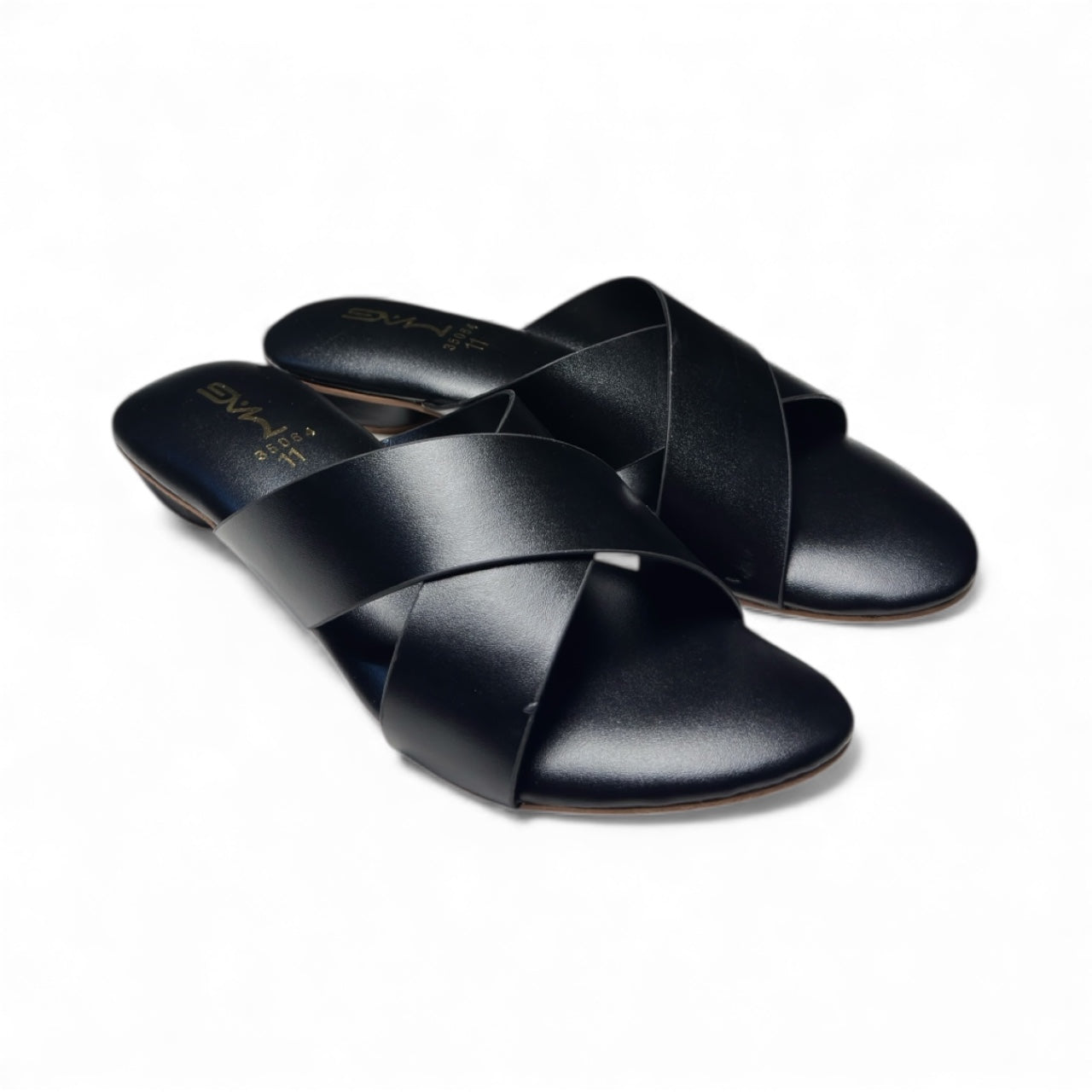 Mustard Cross-Strap Flats | Mag 35064