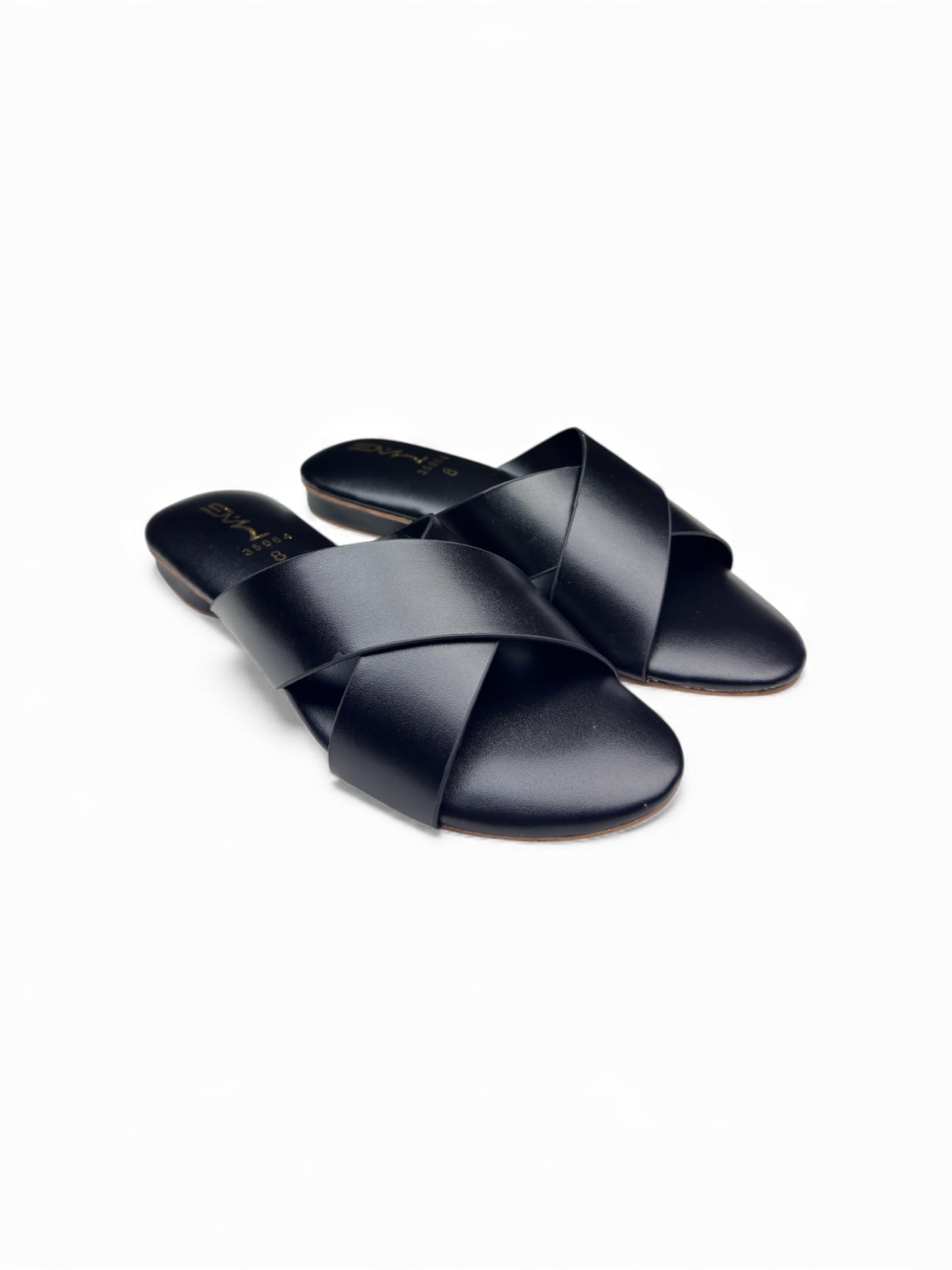 Mustard Cross-Strap Flats | Mag 35064