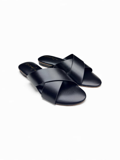 Mustard Cross-Strap Flats | Mag 35064