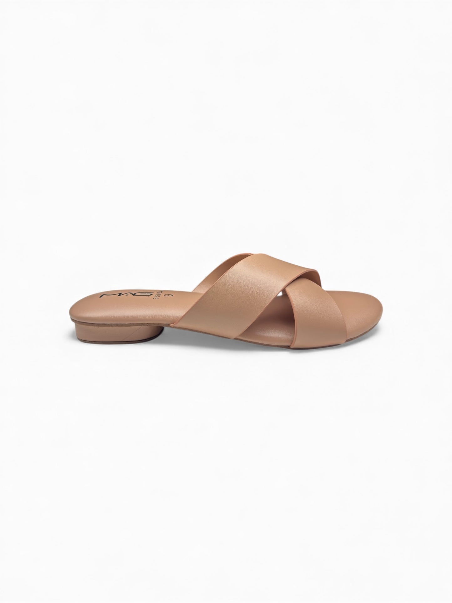 Mustard Cross-Strap Flats | Mag 35064