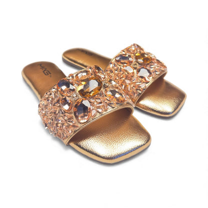 Women’s Fancy Embellished Flats | Mag 118