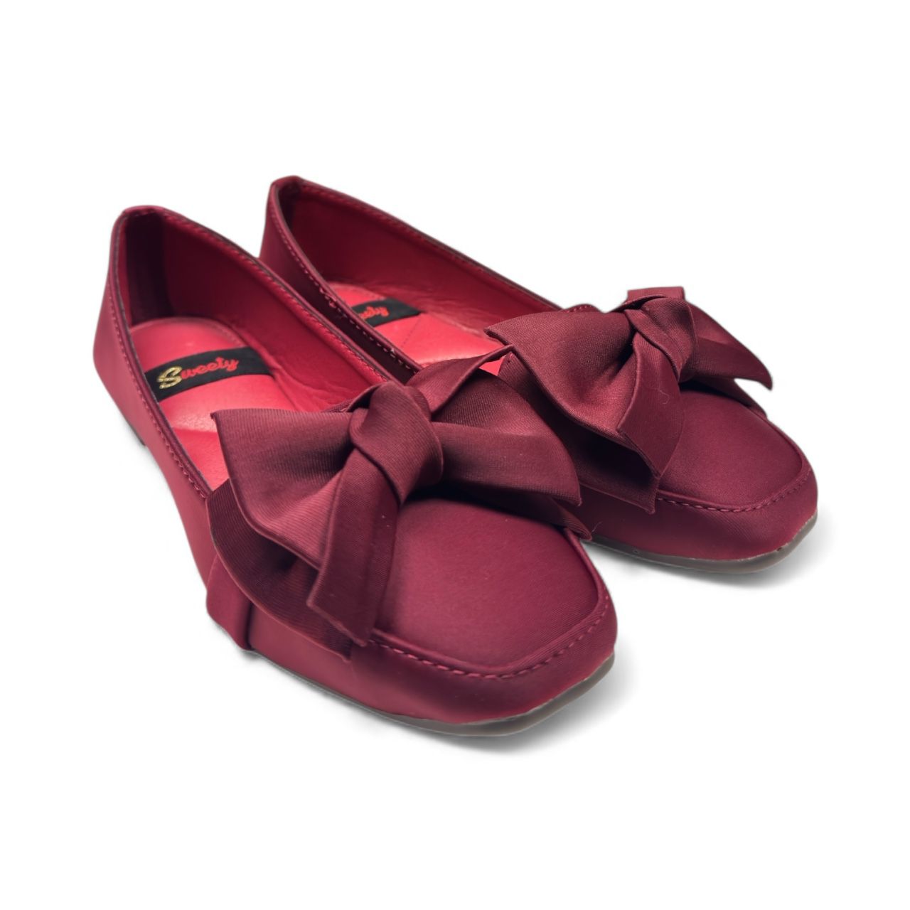 Fashionable flats for women online in Pakistan - Maroon Flats