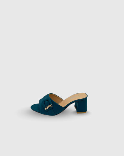 Zinc Block Heels with YSL logo - Mag Lifestyle