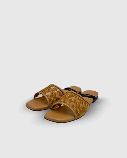 ladies summer flats Pakistan floral design