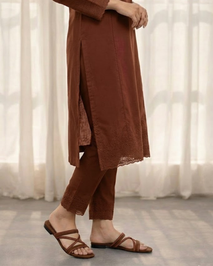 Brown Flats for girls for daily wear and party wear - Mag Lifestyle
