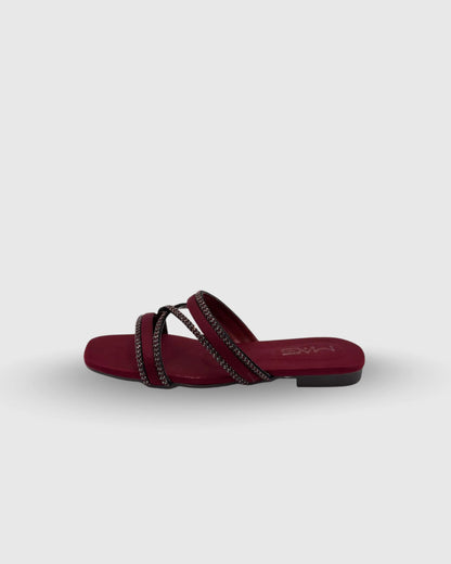 maroon medicated flats for women Pakistan - Mag Lifestyle