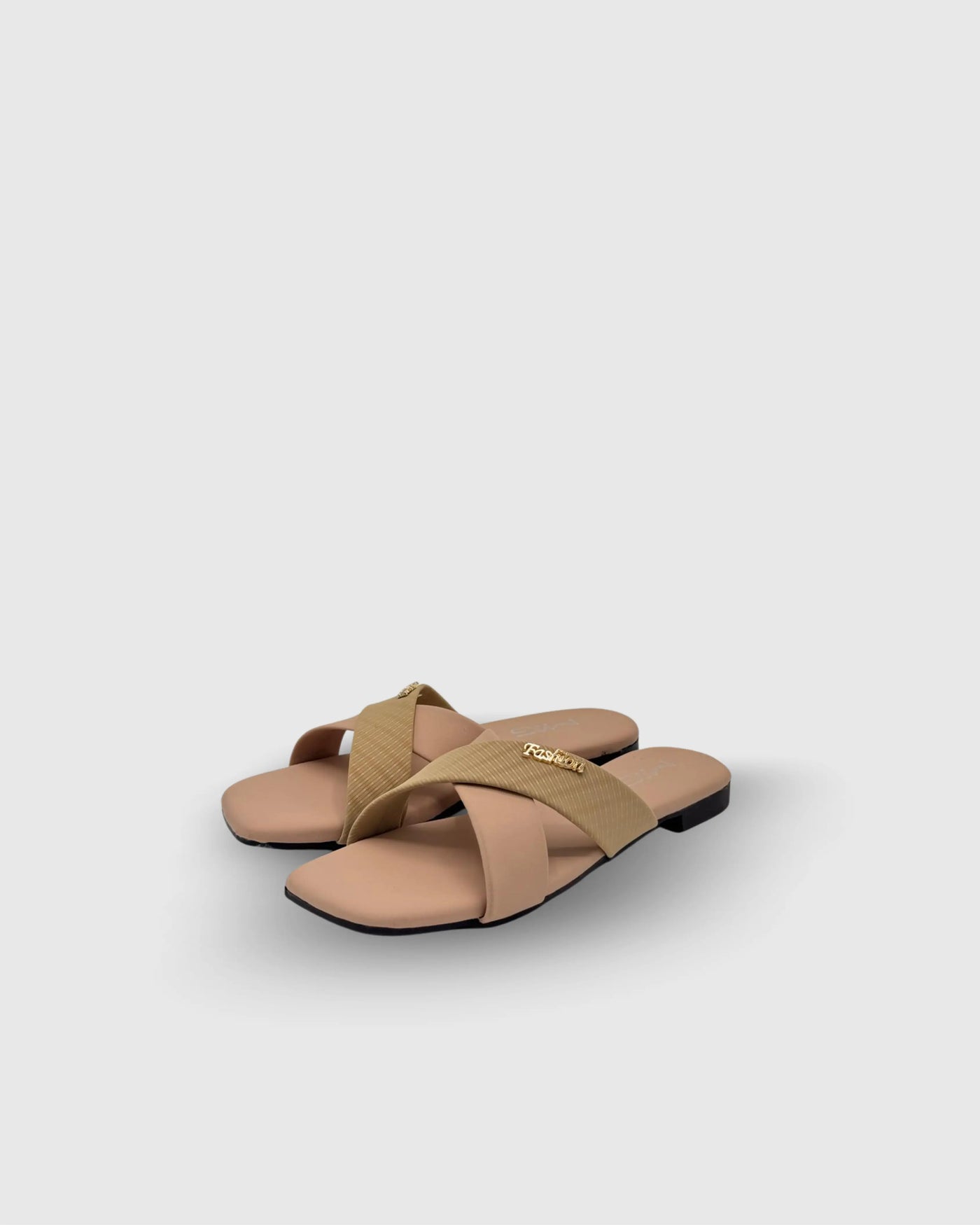 lightweight cross strap slippers for women